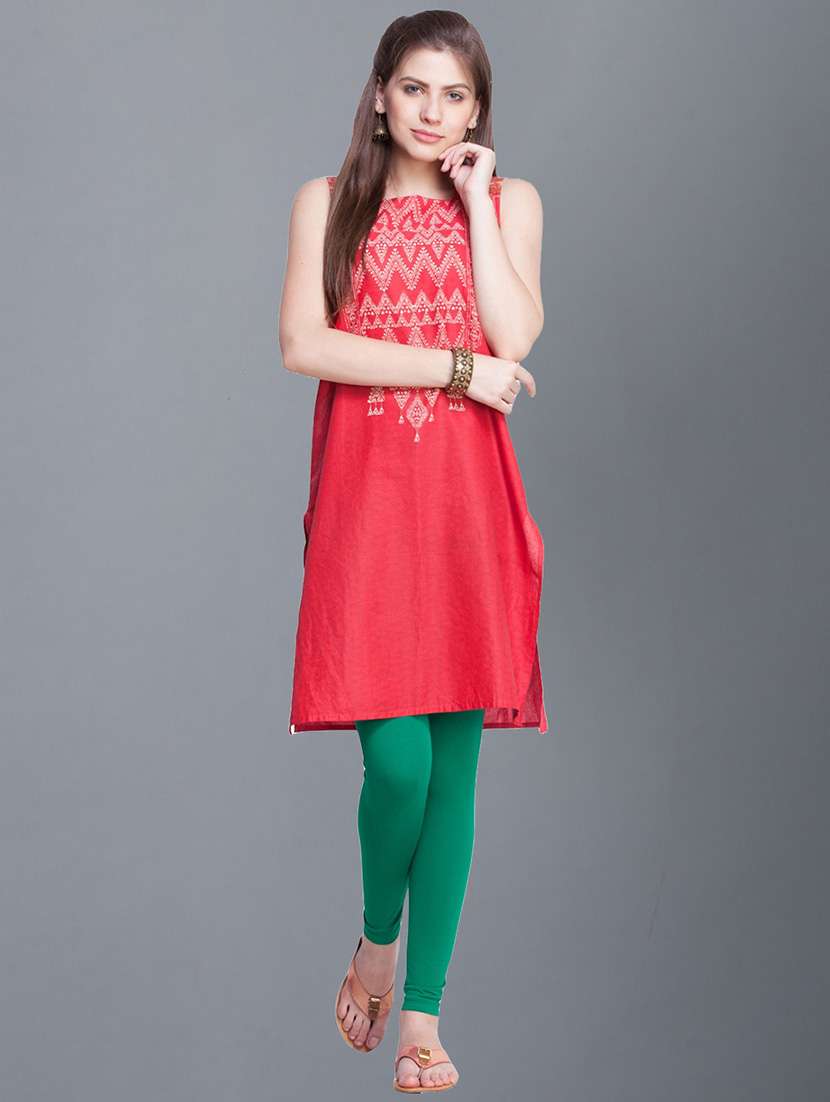 women solid ankle length legging - 21595095 -  Standard Image - 3