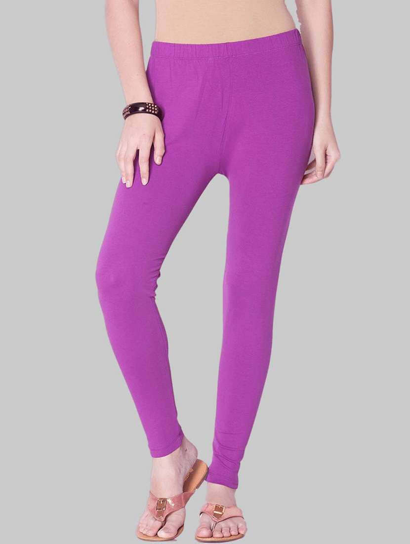 women solid ankle length legging