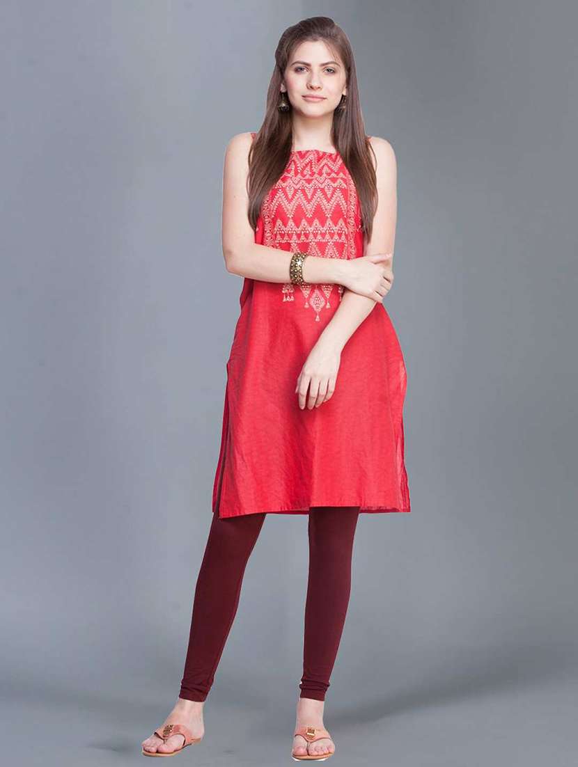 women solid full length legging - 21595100 -  Standard Image - 3