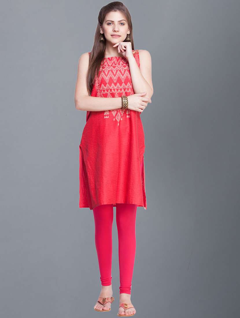 women solid full length legging - 21595114 -  Standard Image - 3