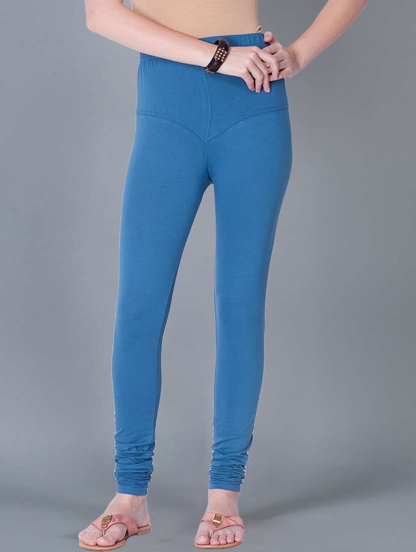 women solid full length legging