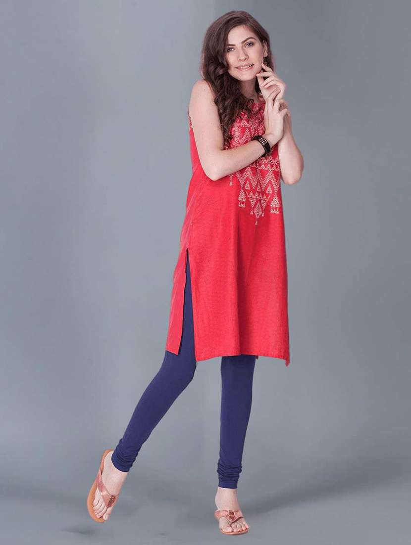 women solid full length legging - 21595248 -  Standard Image - 3