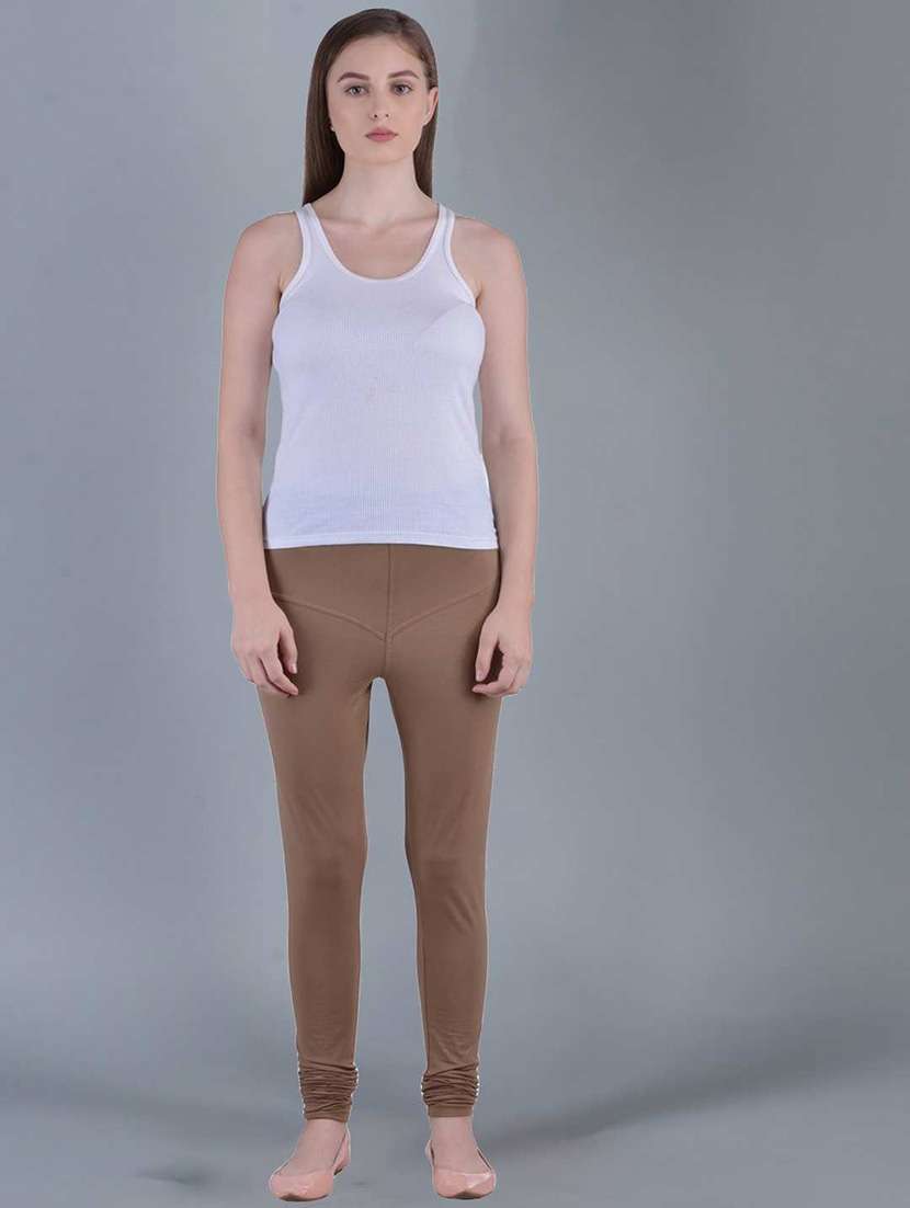 women solid full length legging - 21595251 -  Standard Image - 3