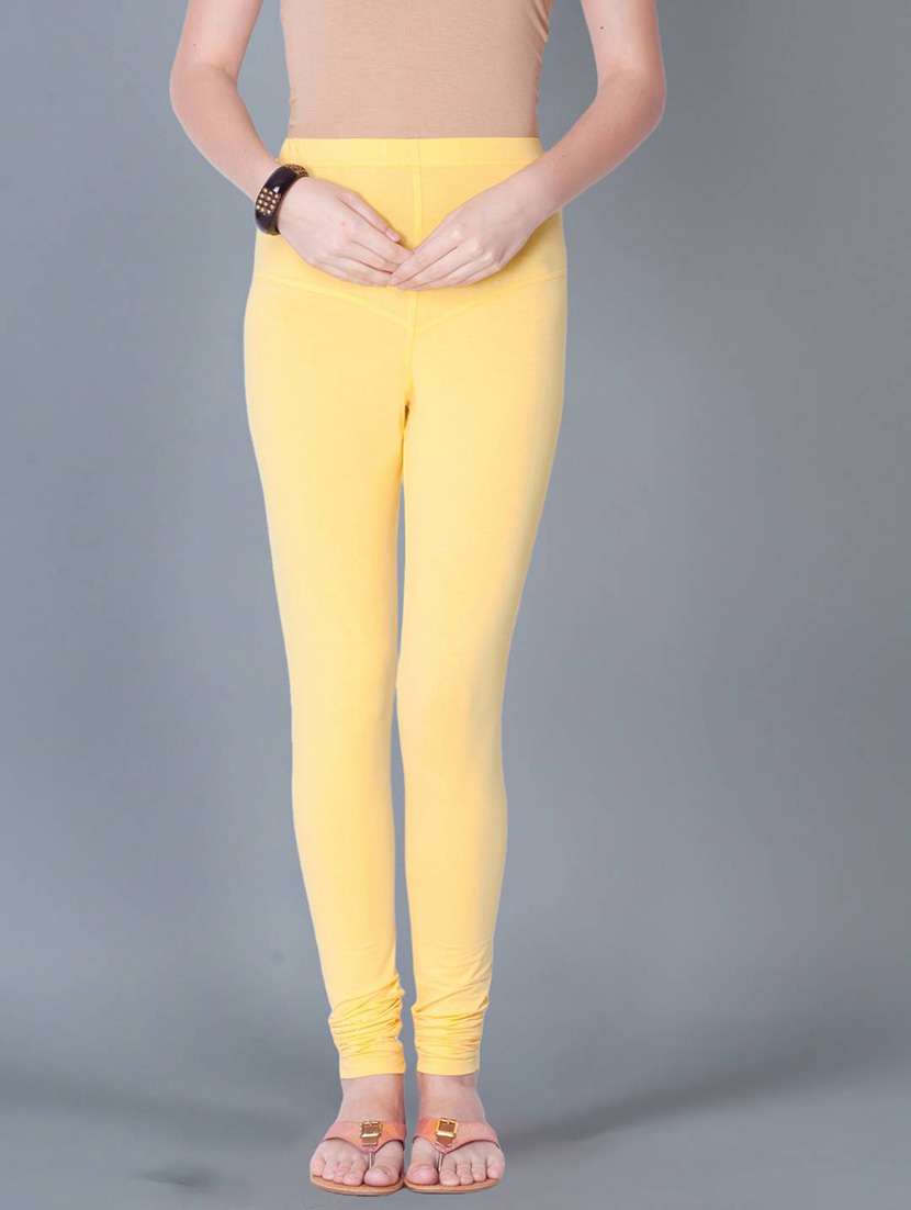 women solid full length legging