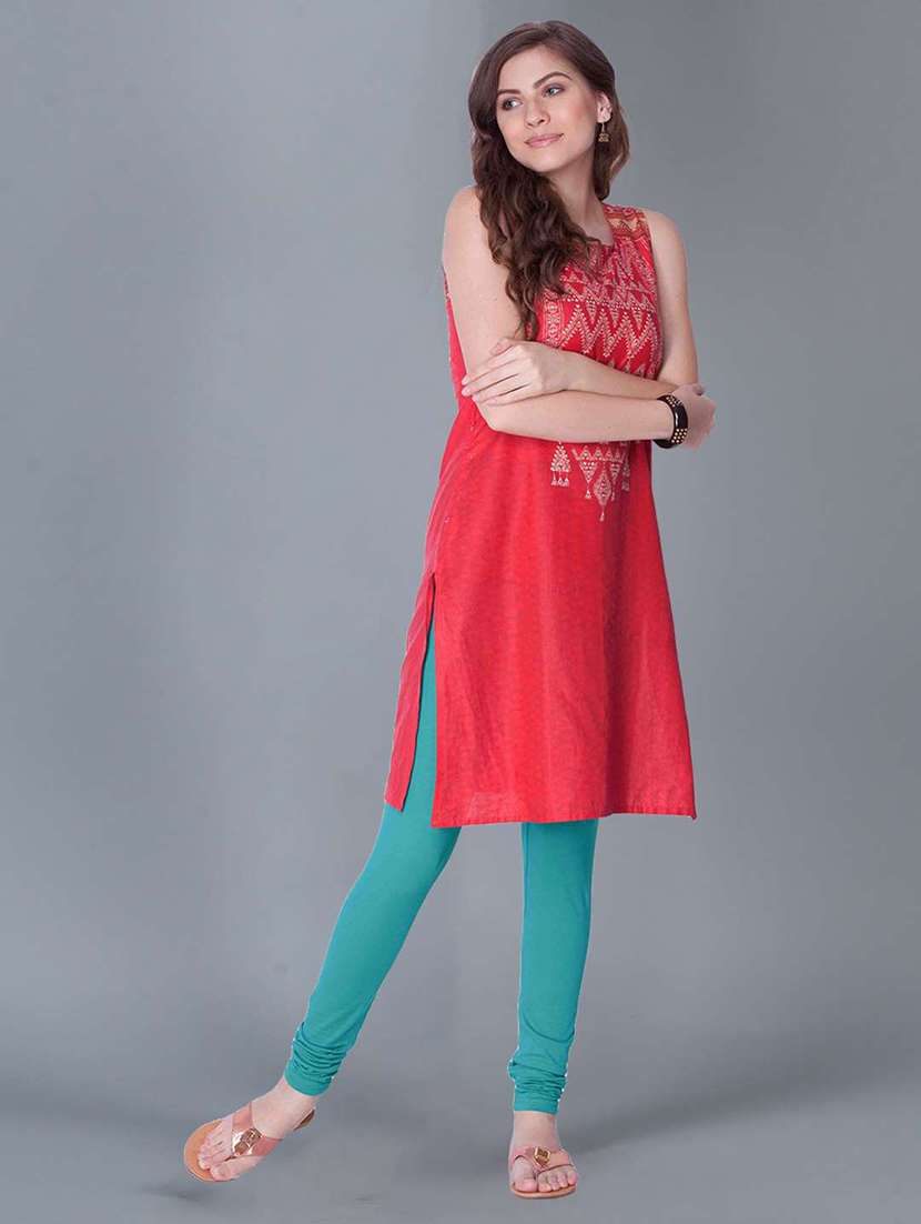 women solid full length legging - 21595270 -  Standard Image - 3