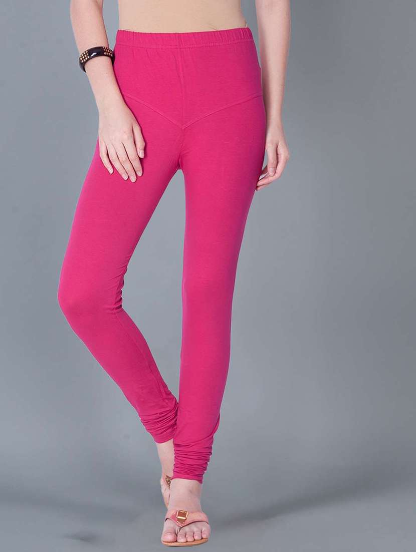 women solid full length legging