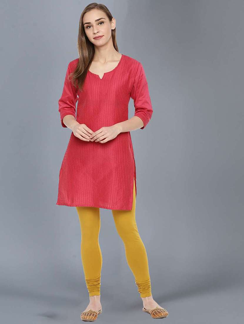 women solid full length legging - 21595276 -  Standard Image - 3