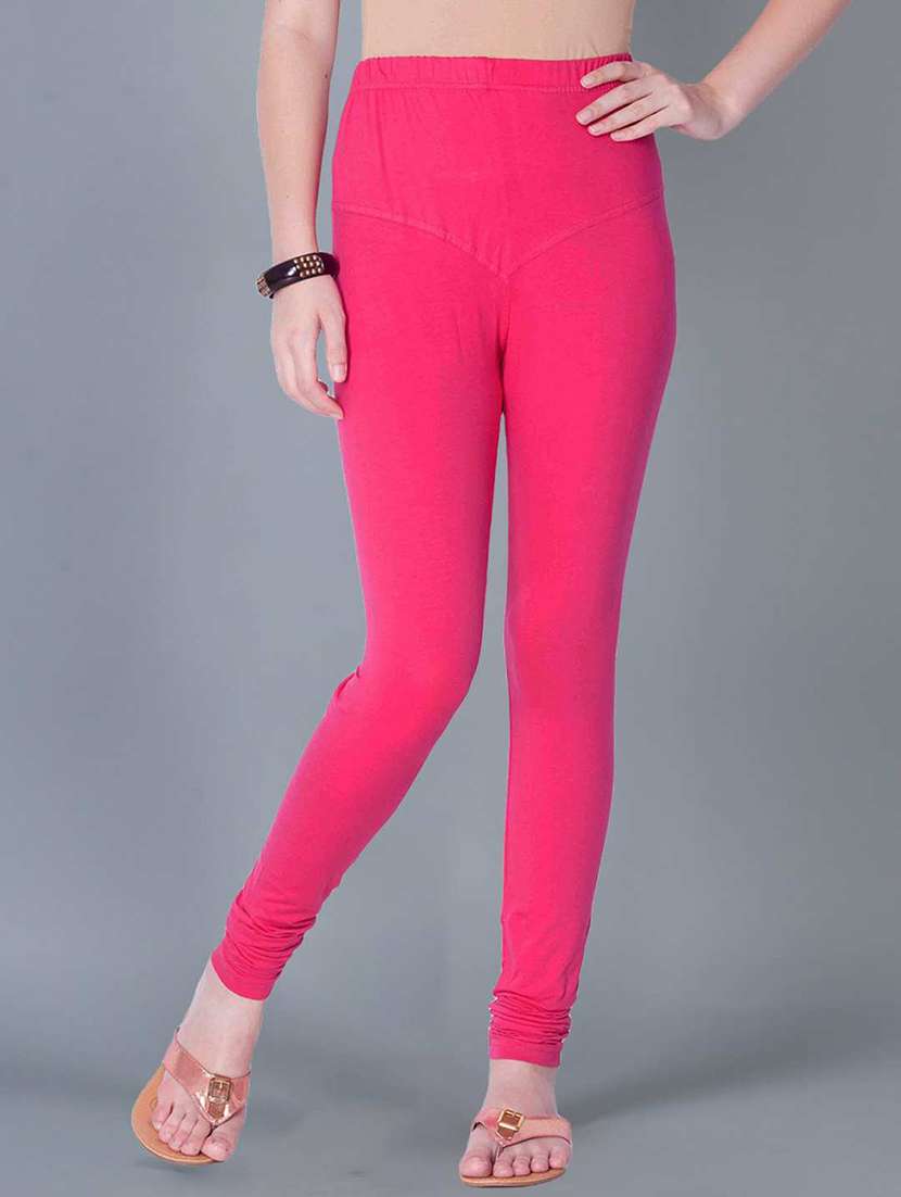 women solid full length legging