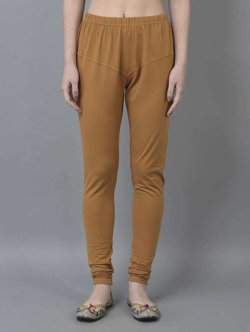 women solid full length legging