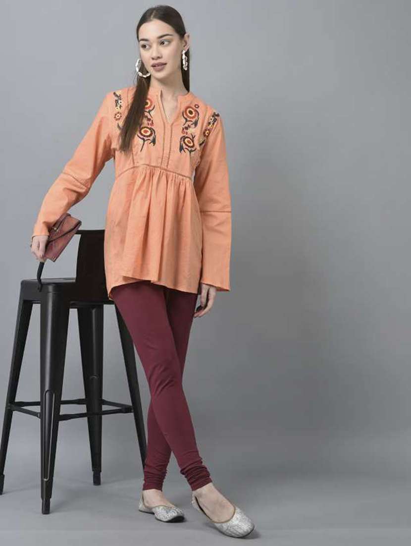 women solid full length legging - 21595291 -  Standard Image - 3