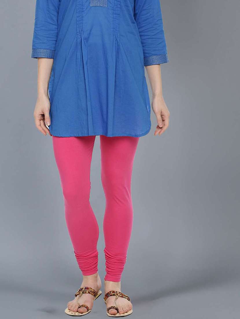 women solid full length legging
