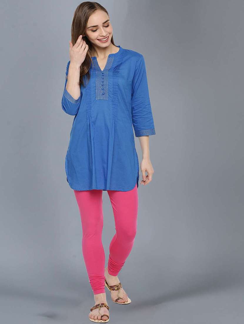 women solid full length legging - 21595293 -  Standard Image - 3