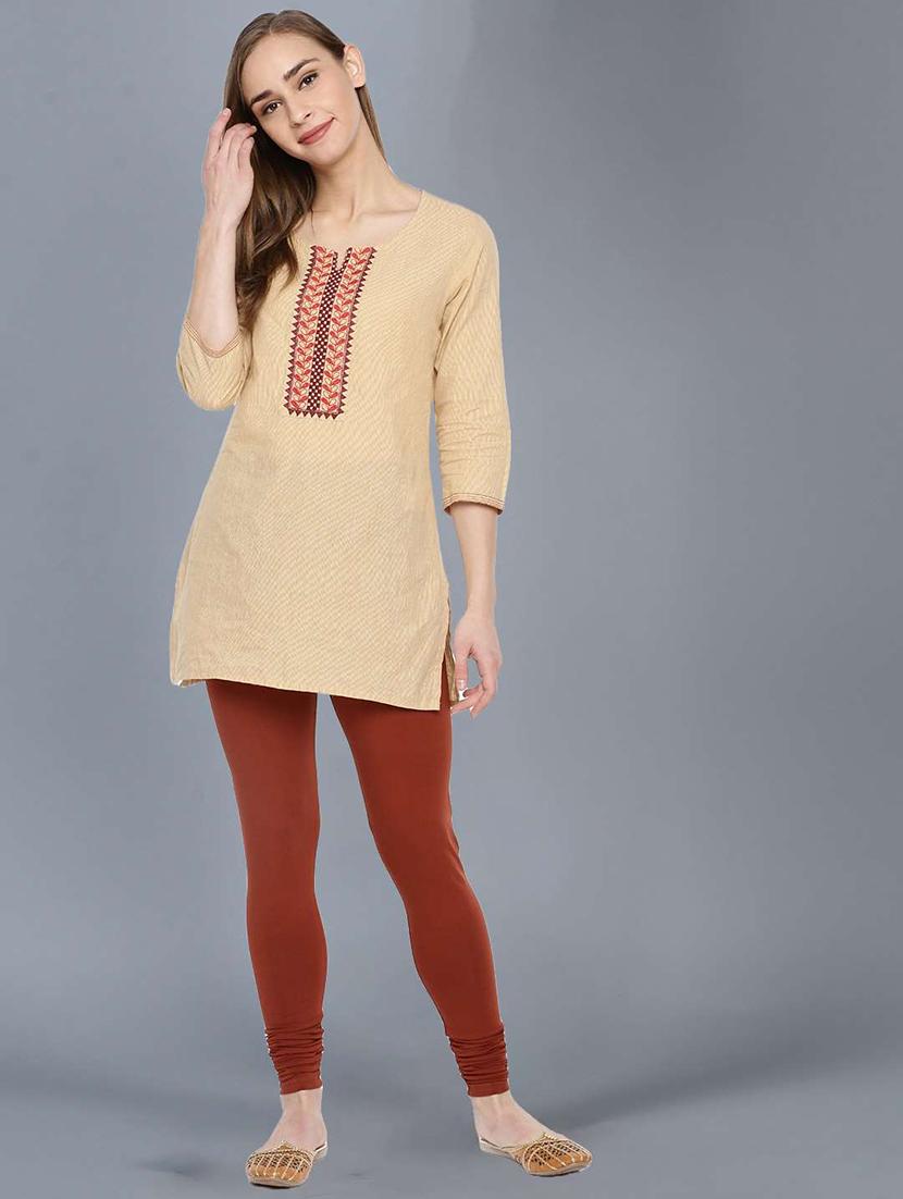 women solid full length leggings - 21595303 - Standard Image - 3