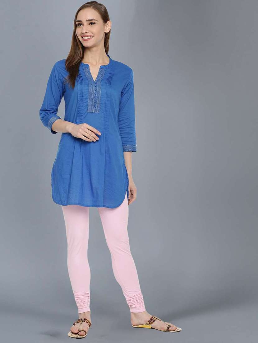 women solid full length leggings - 21595304 -  Standard Image - 3