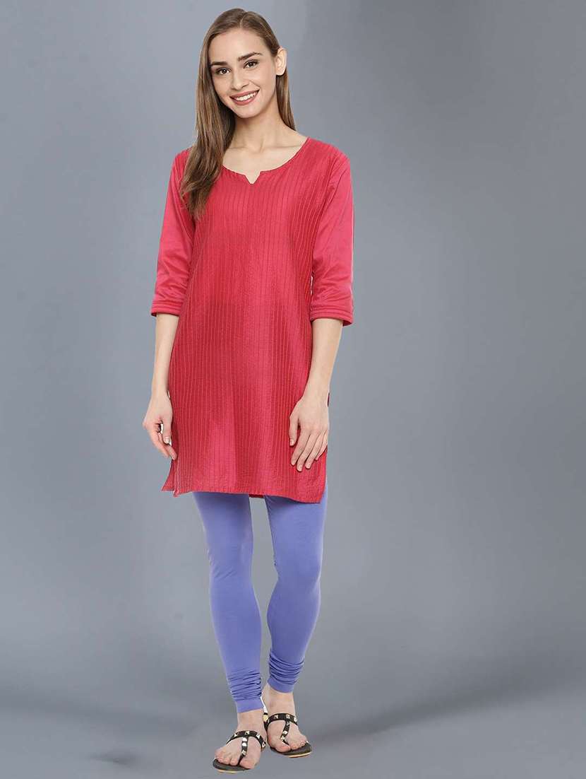 women solid full length legging - 21595307 -  Standard Image - 3