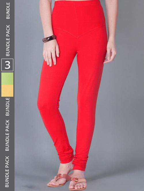 women solid full length leggings combo - 21595326 - Standard Image - 0