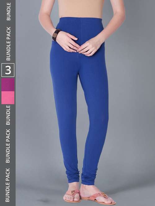 women solid full length leggings combo - 21595334 -  Standard Image - 0