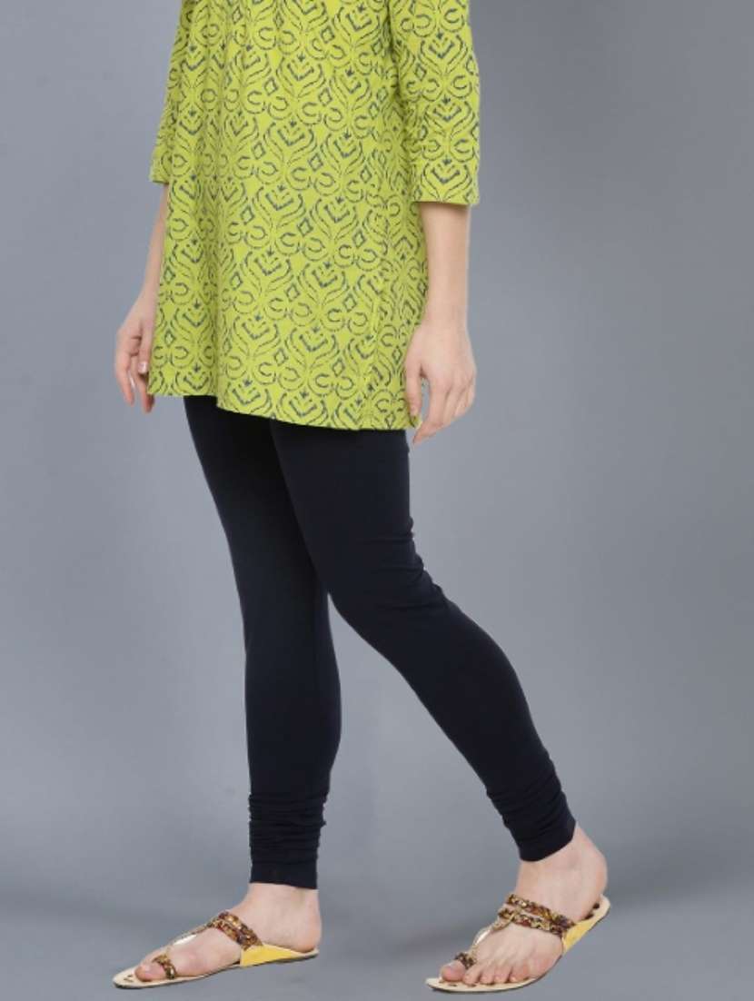 women solid full length leggings combo - 21595347 -  Standard Image - 3