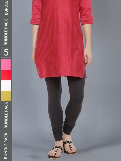 women solid full length leggings combo - 21595353 -  Standard Image - 0