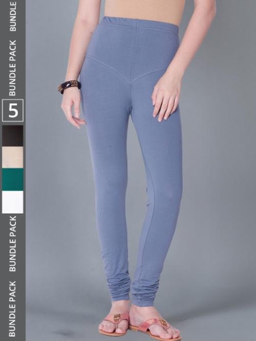 women solid full length leggings combo - 21595354 -  Standard Image - 0