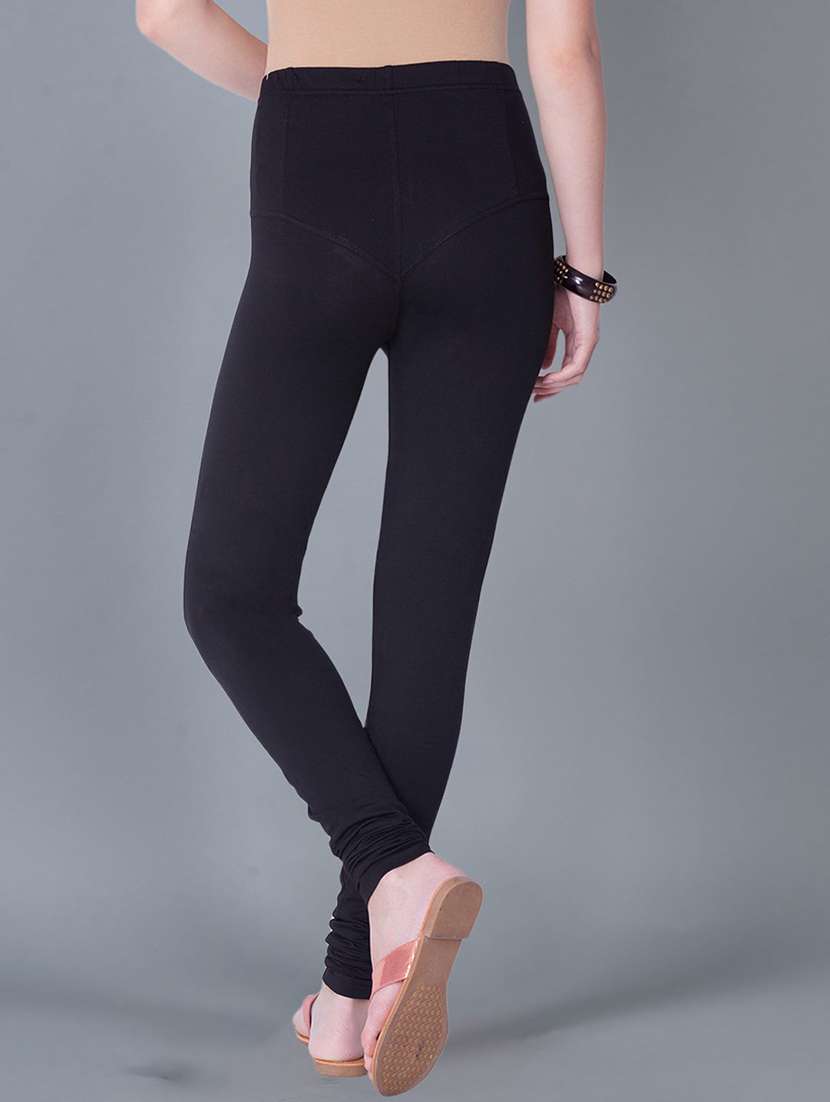 women solid full length leggings combo - 21595369 -  Standard Image - 3