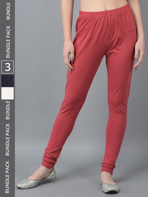 women solid full length leggings combo - 21595373 - Standard Image - 0