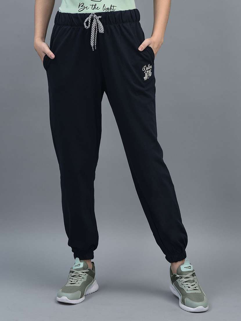 women solid regular fit jogger