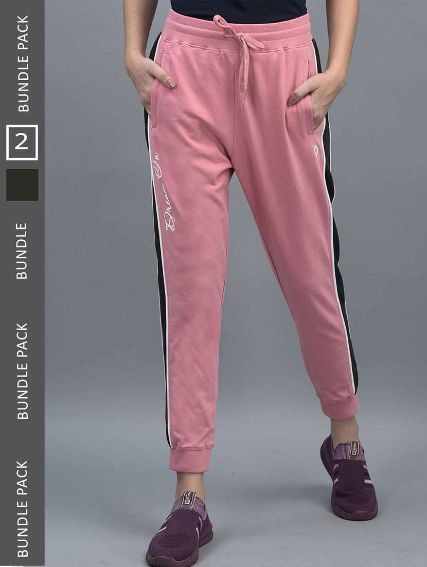 women color block regular fit jogger combo