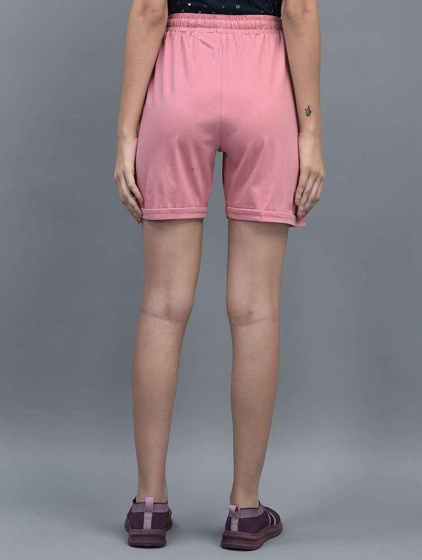 women solid regular fit loungewear shorts - 21595475 -  Standard Image - 3