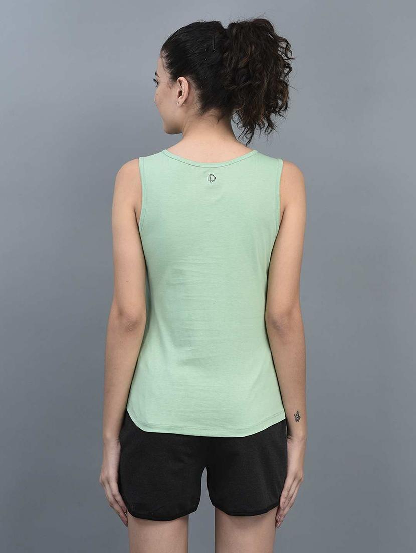 women printed sleeveless regular fit tank top - 21595507 - Standard Image - 3
