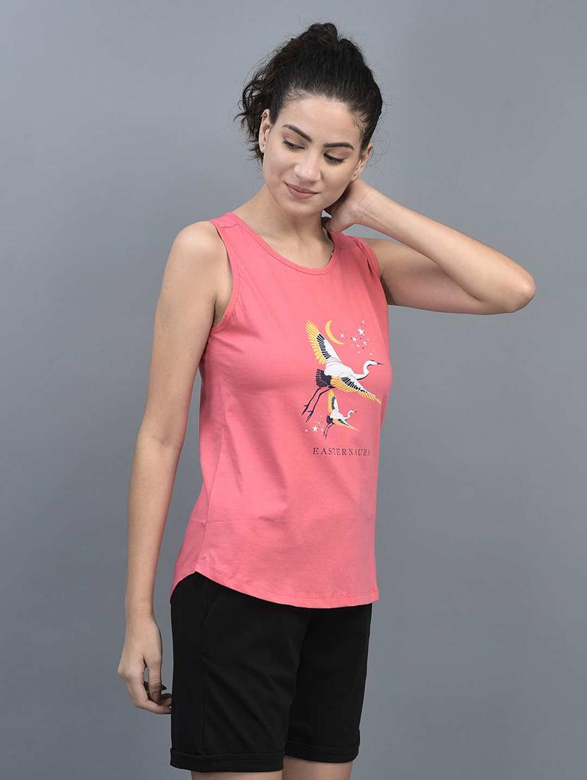 women printed sleeveless regular fit tank tops combo - 21595514 - Standard Image - 3