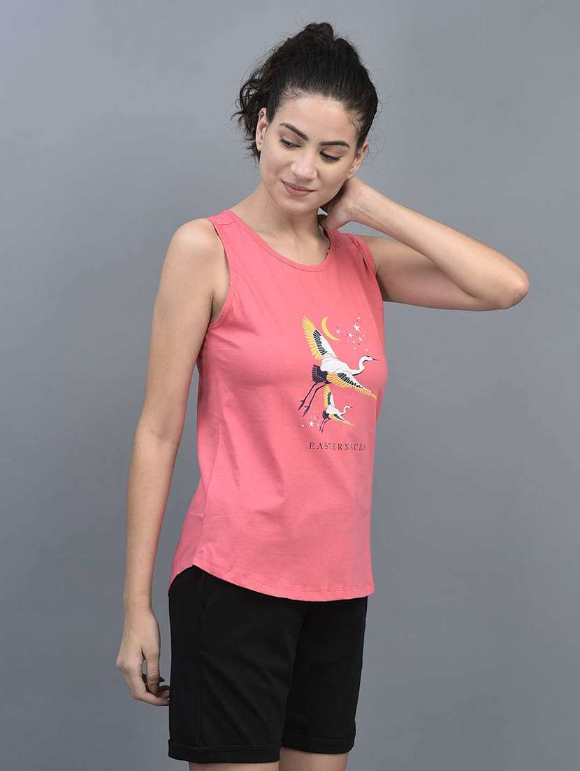 women printed sleeveless regular fit tank tops combo - 21595515 - Standard Image - 3