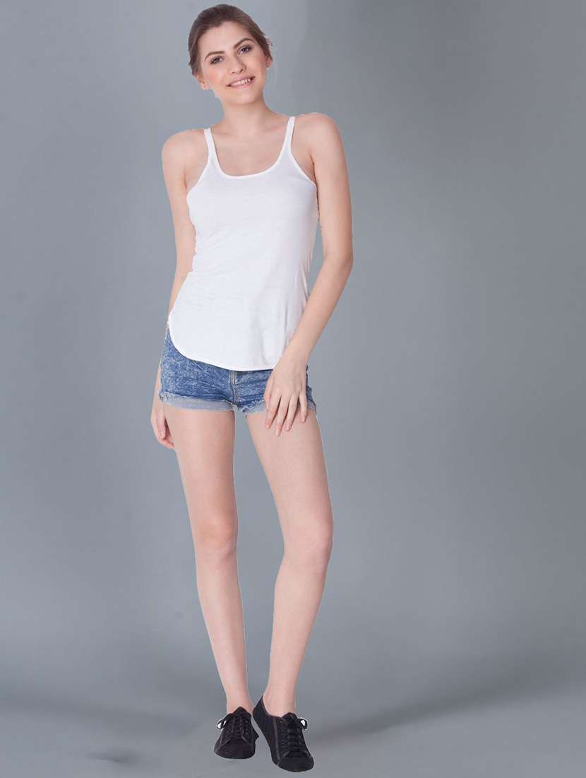 women pack of 2 solid cotton camisole - 21595660 -  Standard Image - 3