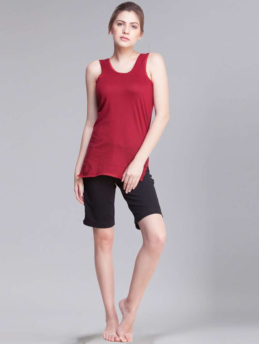 women pack of 2 solid cotton camisole - 21595712 -  Standard Image - 3