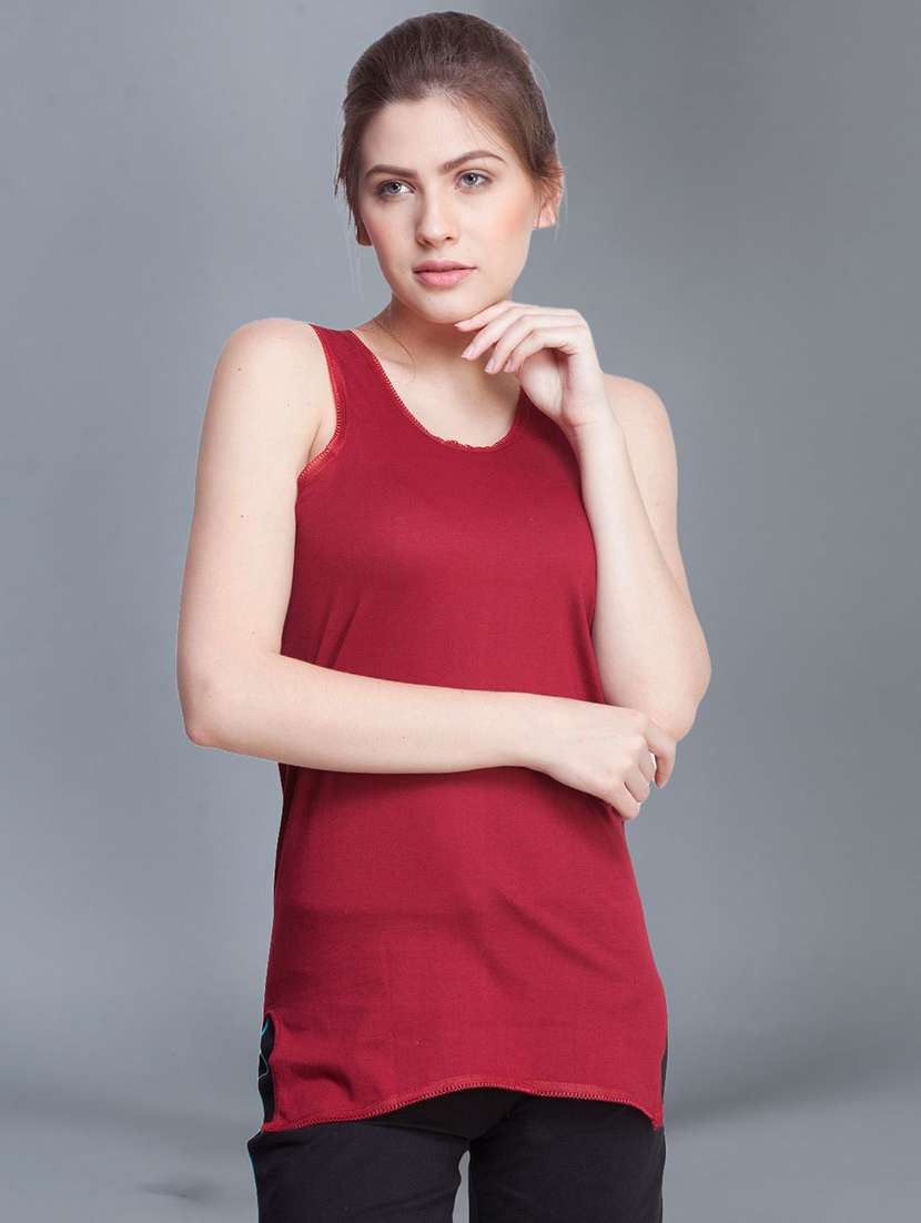women pack of 3 solid cotton camisole - 21595719 -  Standard Image - 3