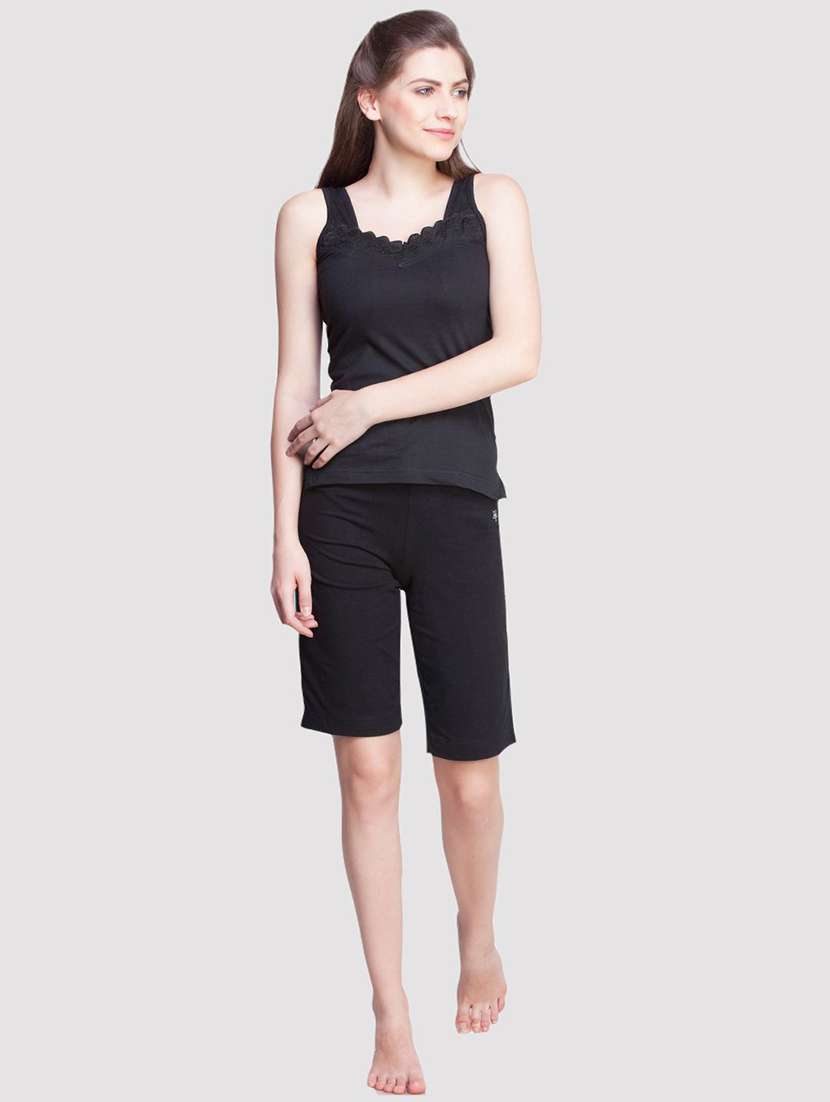 women plain cotton camisole combo - 21595722 -  Standard Image - 3