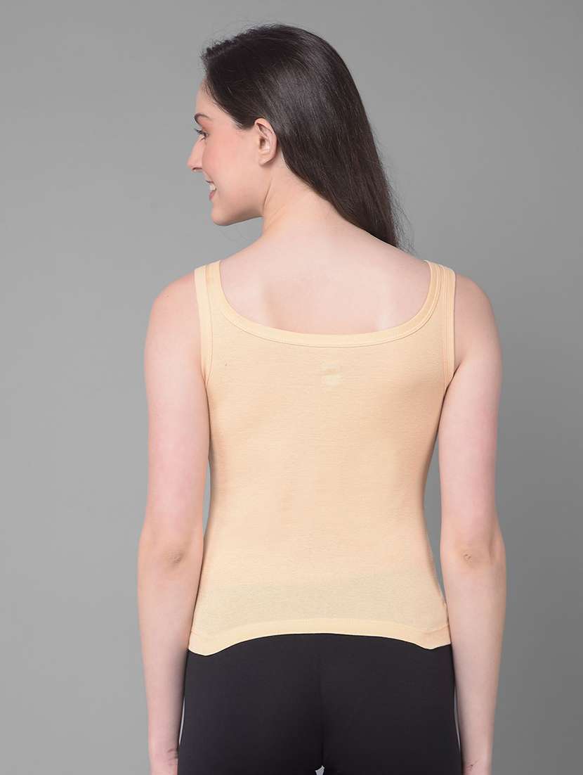 women plain cotton camisole combo - 21595743 -  Standard Image - 3