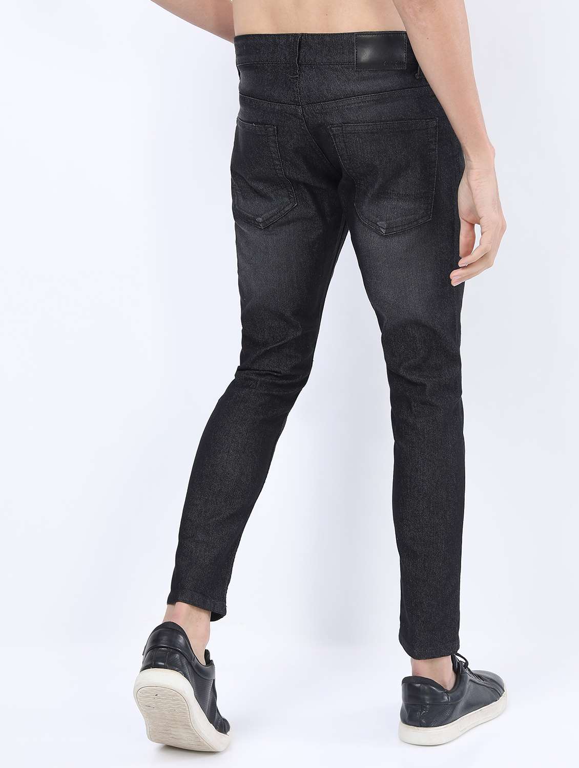men mid rise plain jeans - 21595994 -  Standard Image - 3