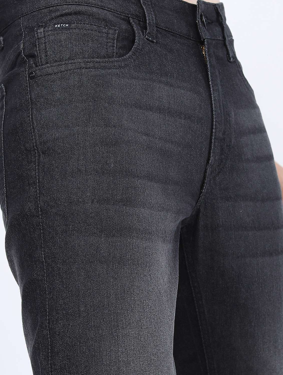 men mid rise plain jeans - 21595997 -  Standard Image - 5