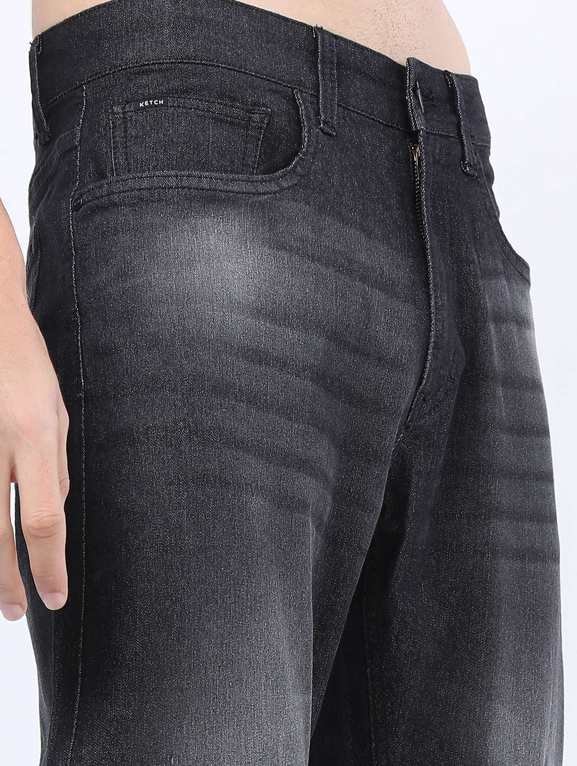 men mid rise plain jeans - 21596000 -  Standard Image - 5