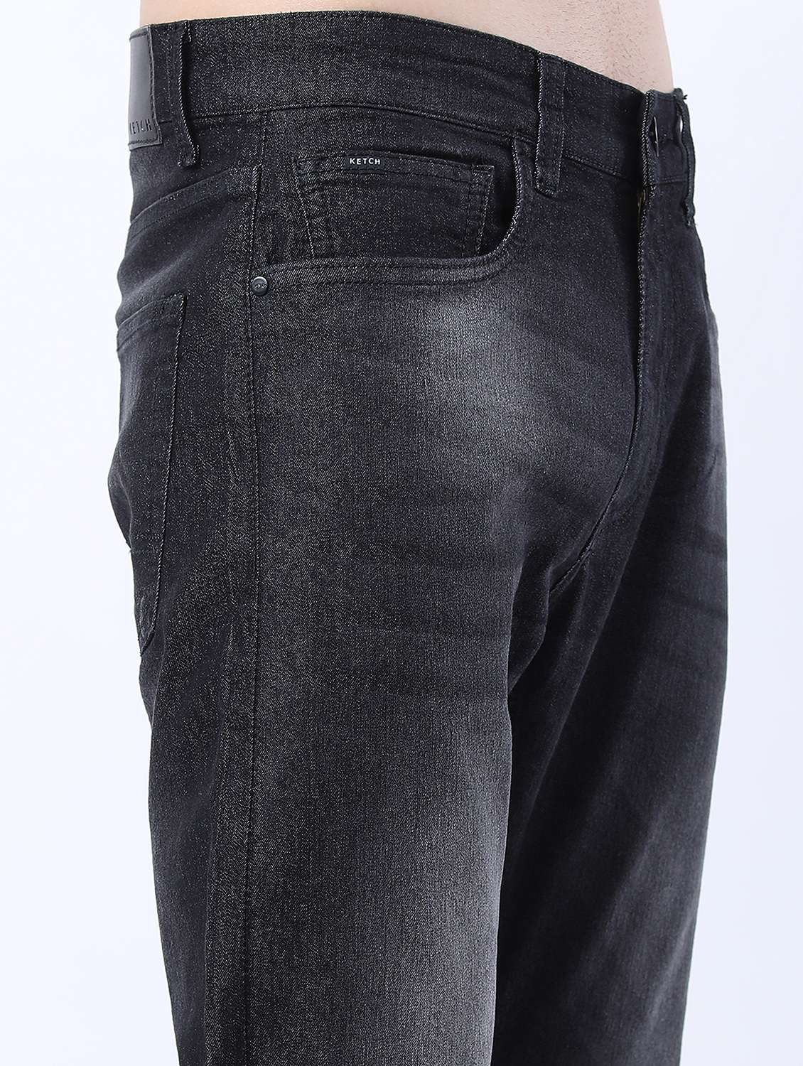 men mid rise plain jeans - 21596009 -  Standard Image - 5