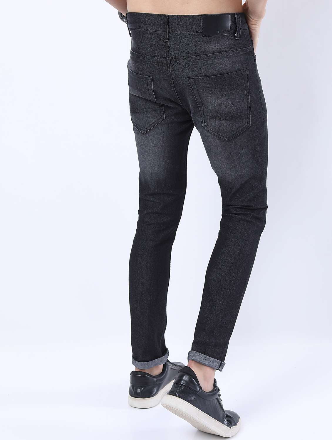 men mid rise plain jeans - 21596013 - Standard Image - 3