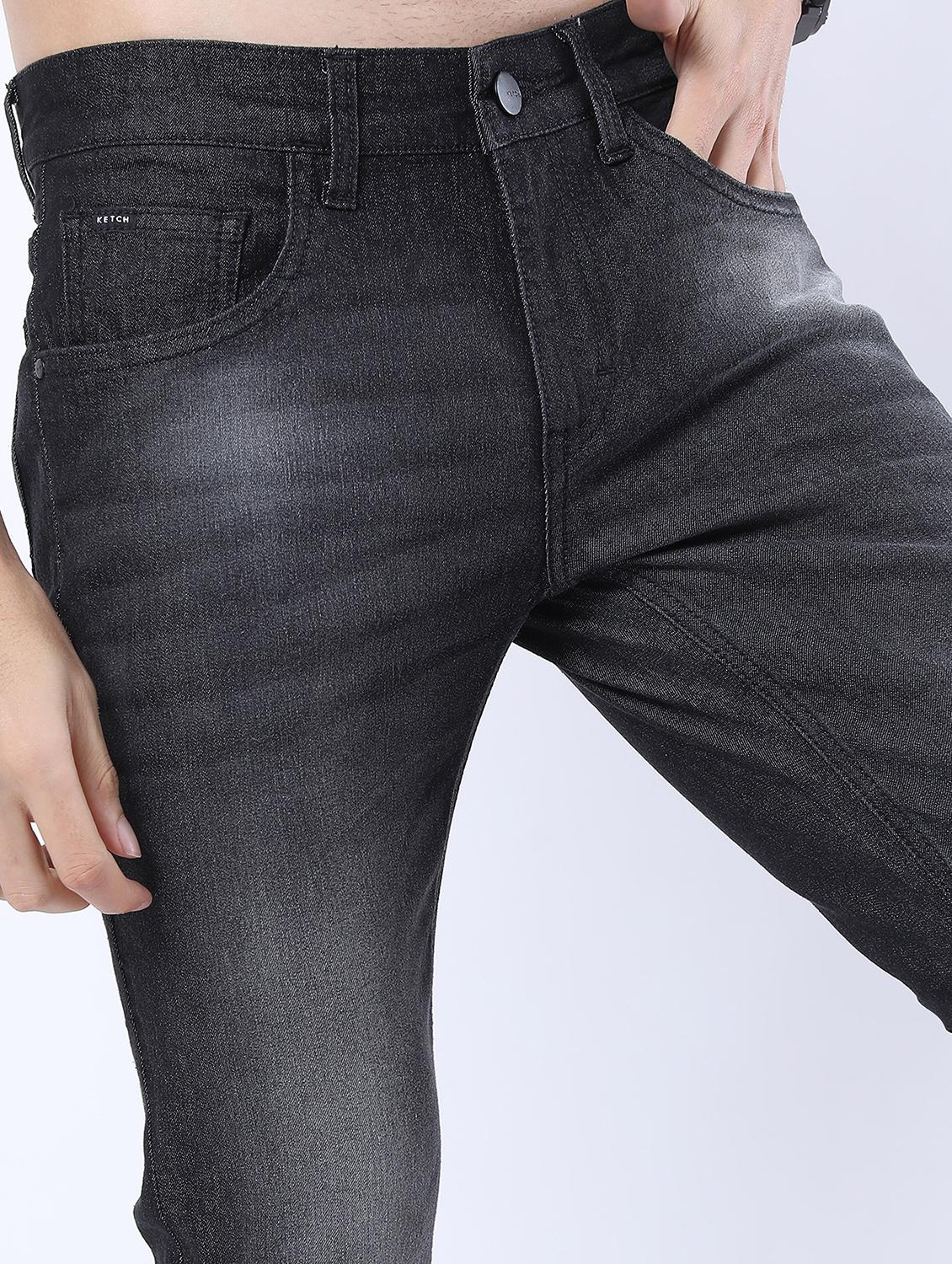 men mid rise plain jeans - 21596016 - Standard Image - 5