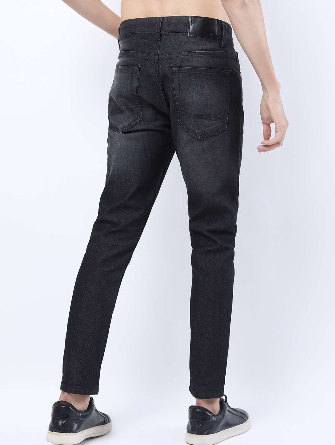 men mid rise plain jeans - 21596017 -  Standard Image - 3