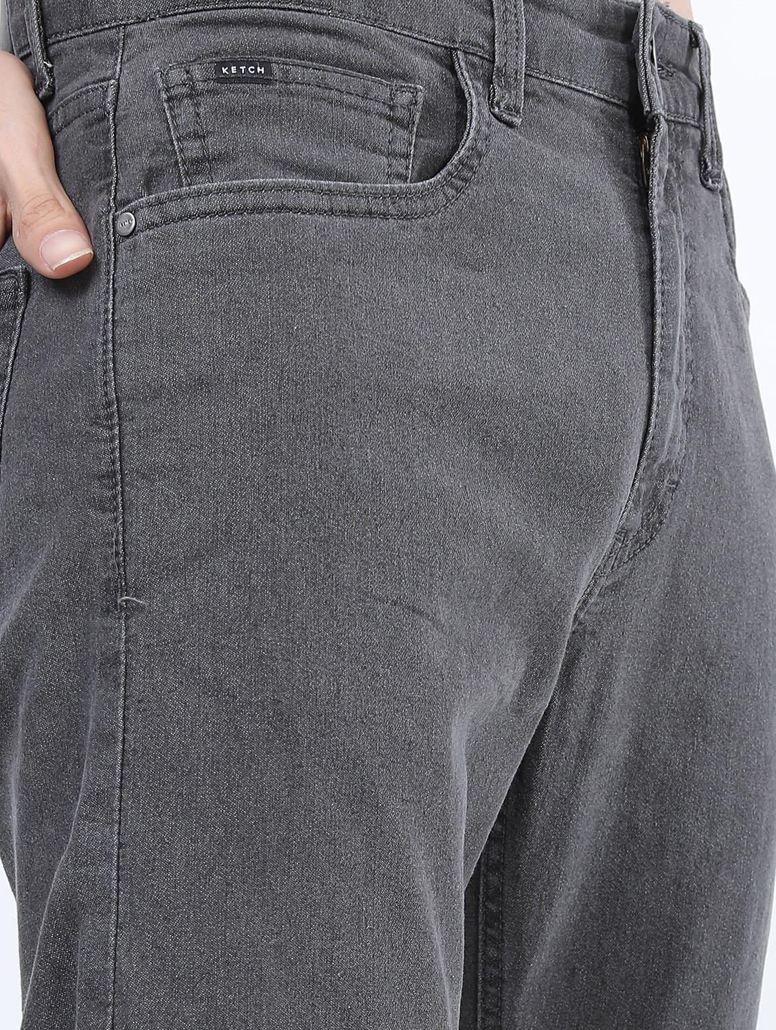men mid rise plain jeans - 21596019 - Standard Image - 5