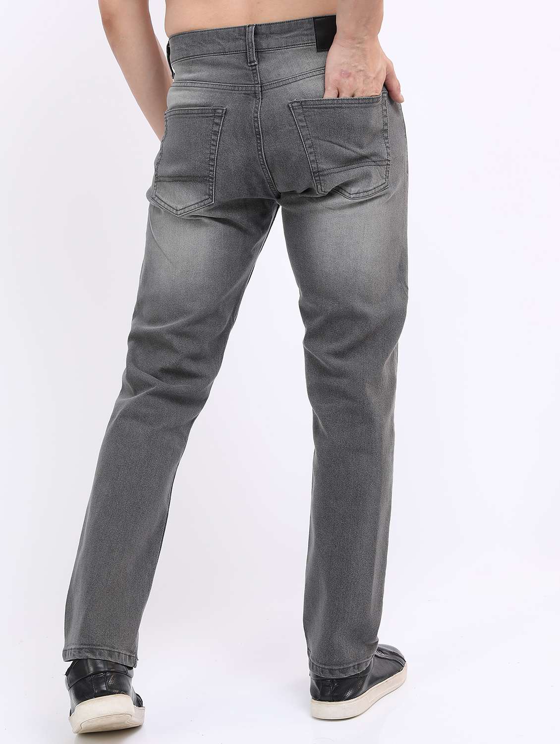 men mid rise plain jeans - 21596030 - Standard Image - 3