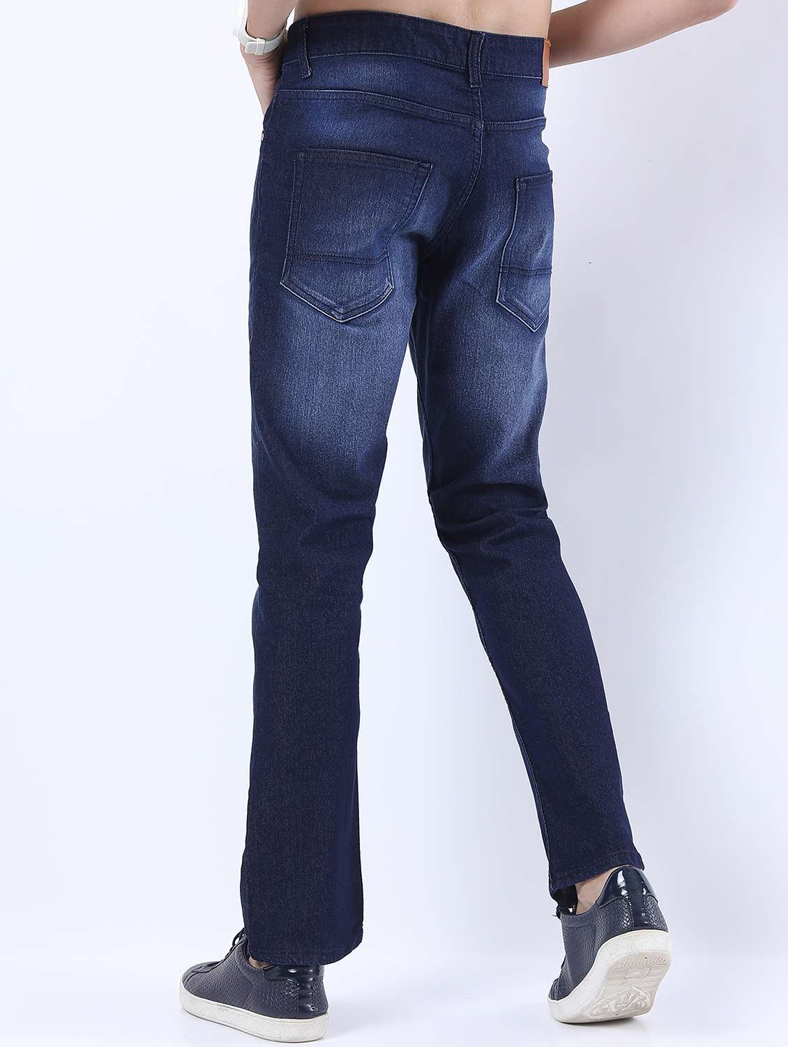men mid rise plain jeans - 21596042 - Standard Image - 3