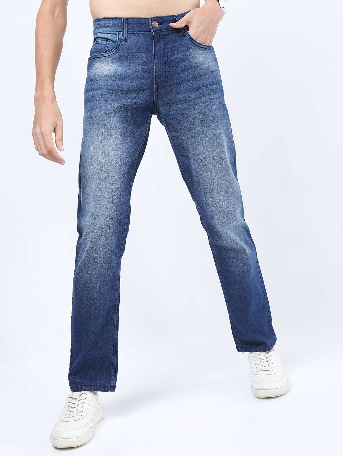 men mid rise plain jeans - 21596056 -  Zoom Image - 0
