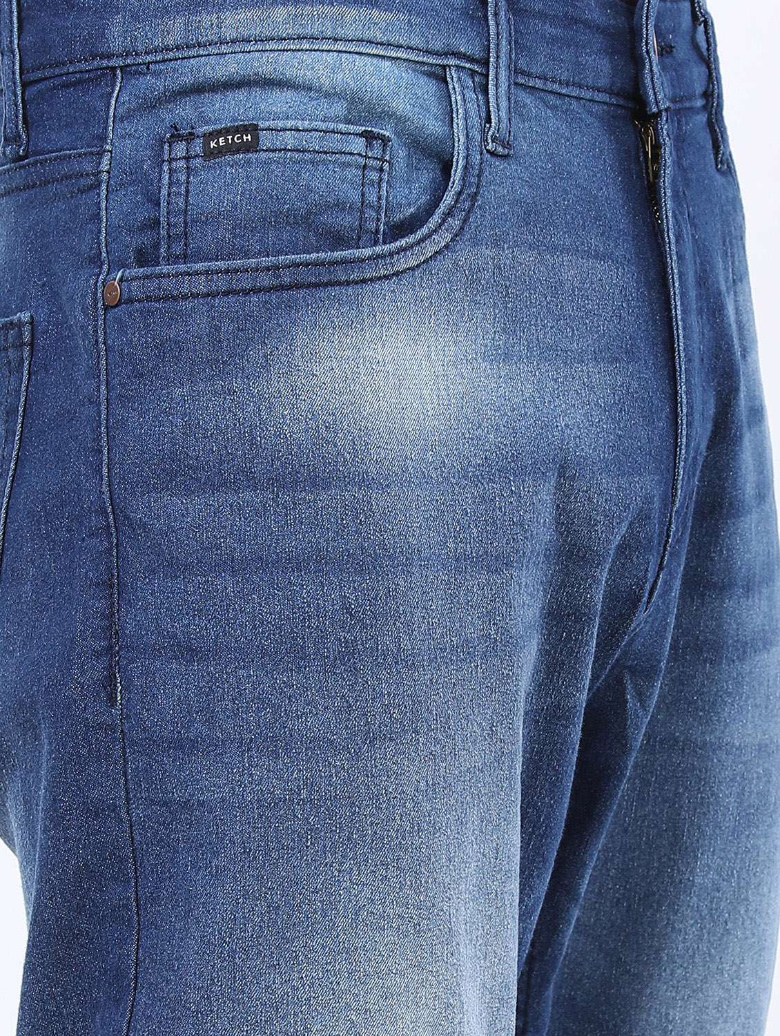 men mid rise plain jeans - 21596056 -  Standard Image - 5