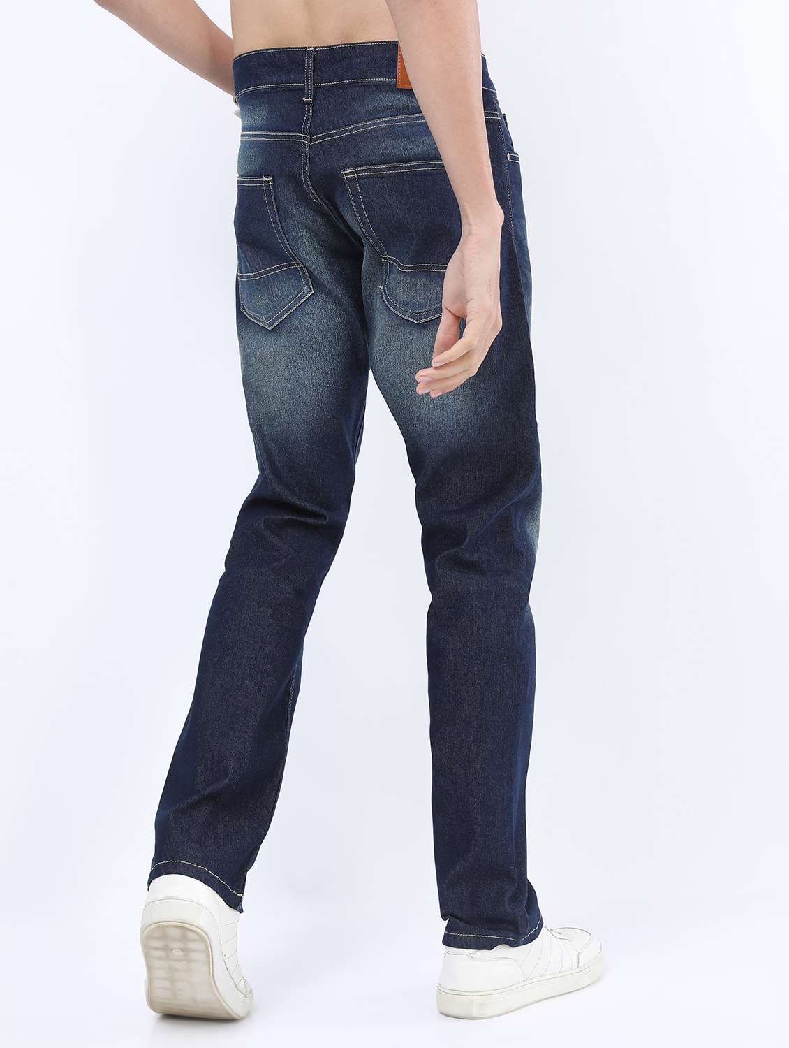 men mid rise plain jeans - 21596063 -  Standard Image - 3